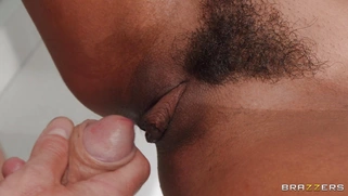 Scarlit S. gets her trimmed pussy nailed by Chris [censored]