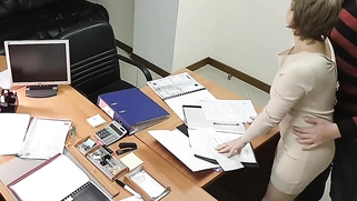 Hot Blonde Secretary Fucked By Boss In Office