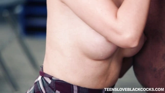 Melissa Moore orally pleasures the huge black cock