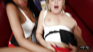 Elana Bunnz gets shaved pussy fucked in POV