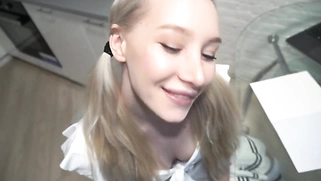 Hot Russian College Girl Sex During Her Homework