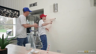 Louise Lee is fucking and sucking under the table