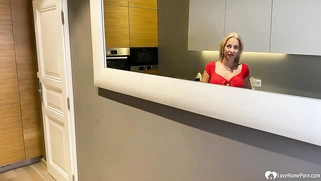 Smoking blonde MILF will get you hard