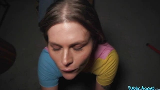 Zlata Shine gets jizz on her tongue