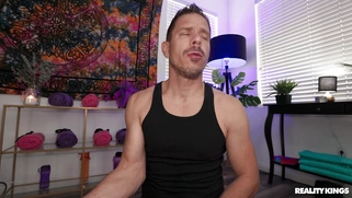 Taylor Gunner in ripped bodysuit gets pussy drilled doggystyle