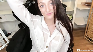 I love teasing while alone in the office