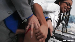 Kira Noir gets fucked by Van Wylde standing