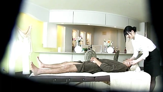 Sexy Babe Japanese Hot Massage To Businessman