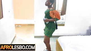 Bored African lesbians exploring orgasm