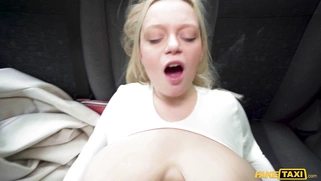 Busty Sandra Sweet in stockings rides hard cock