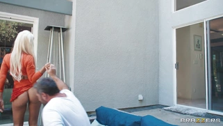 Bridgette B is sucking Manuel Ferrara's thick dick