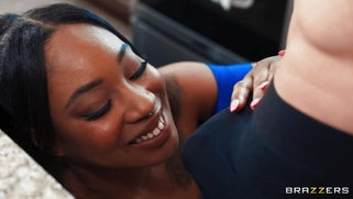 Lala Ivey is sucking Scott Nails' cock and his wife is none the wiser