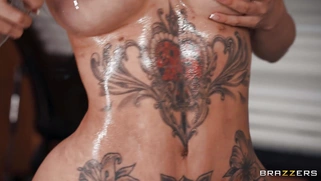 Busty The Official Egypt has fun with the dildo