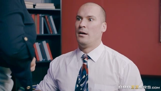 Romi Rain lets him audit her ass and suck her big breasts