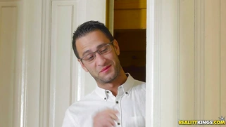 Horny ballerina Blue Angel noticed him watching her practicing