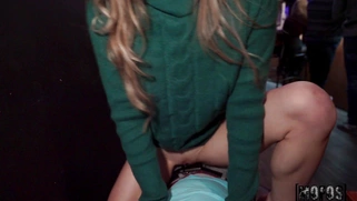 Renee Rose rides hard rod with her shaved twat in POV