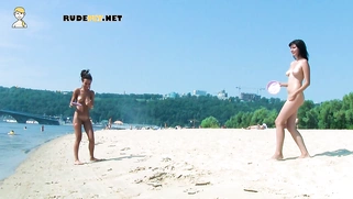 Hot nudist teen filmed by voyeur