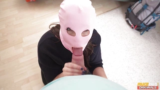 Jennifer Mendez gives blowjob to Liam Salvatore