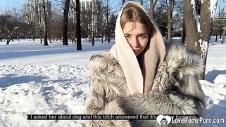 Picked up babe thanks me with hard sex