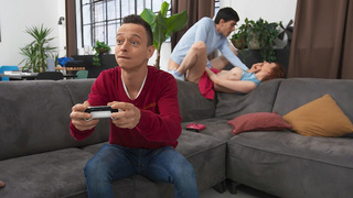 Lilly Mays gets fucked by Jordi on the sofa