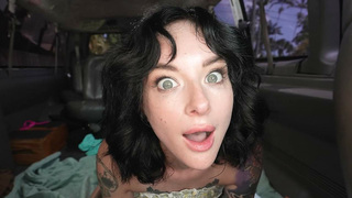 Lysagna DelRay rides black cock in BangBus