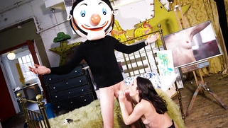 Brunette mom Valentina Bianco sucks Danny D's monster cock