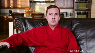 19yo Latina cutie Maya Bijou in glasses gives blowjob