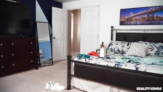 Baby Gemini is sucking huge black shaft in POV