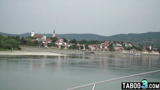 Ebony slut needs deep anal sex on a boat