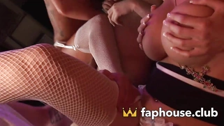 Horny MILFs having a red-hot 4 way with 2 cocked dudes - the hottest XXX!