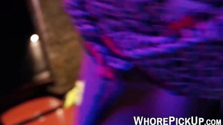 Red light district babe paid to be fucked after hot striptease