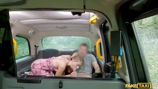 Adriana SweetBlonde is sucking cock on the backseat