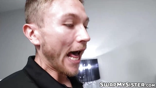 Naughty Sophia Burns organizes a wild foursome for petite virgin Coco Lovelock