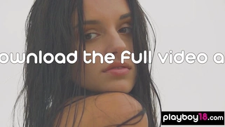 Petite amateur teen drops off her bikini