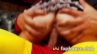 Tiffany Doll, a Sexy Maid with a Big Cock, Ready to Ride and Cum in Your Mouth