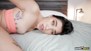 Delilah Dagger on her fours gets pussy drilled by Peter Fitzwell