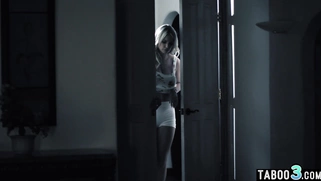 MILF stepmom sneaks into stepsons room