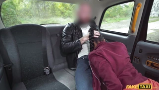 Ebony Malia Lenoir is sucking white cock in POV