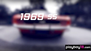 Hot naked asian babe and GFs washing car