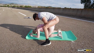 Georgia Koneva gets jizz in her mouth after anal fucking