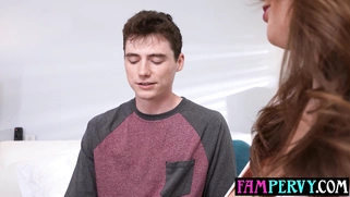 MILF stepmother reconciles her stepsons