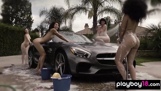 Asian babe and GFs have a naughty idea