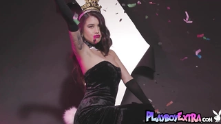 Hot naked latina teen welcoming new year