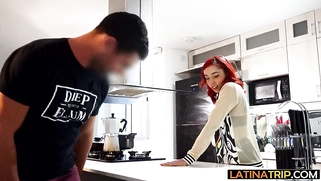 Amateur latina cleaning lady anal fucked