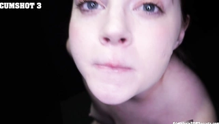 That's it Eve, now swallow it!