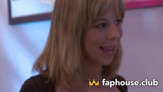 Horny teenager with smallish bra-stuffers ejaculates deep in XXX porn with