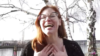 GERMAN SCOUT - Redhead MILF Mona