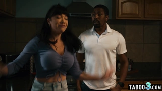 Hot latina MILF fucking her husbands BBC