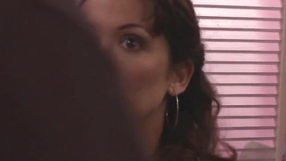 Brunette with gigantic knockers glazed in steaming jism - XXX!