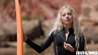 VIXEN Surfers Bella, Kelly, Christy Seduce Surf Instructor